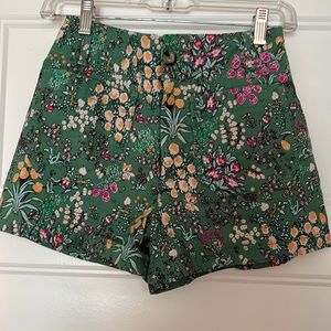Maeve by Anthropologie sz 25 the colette green print shorts